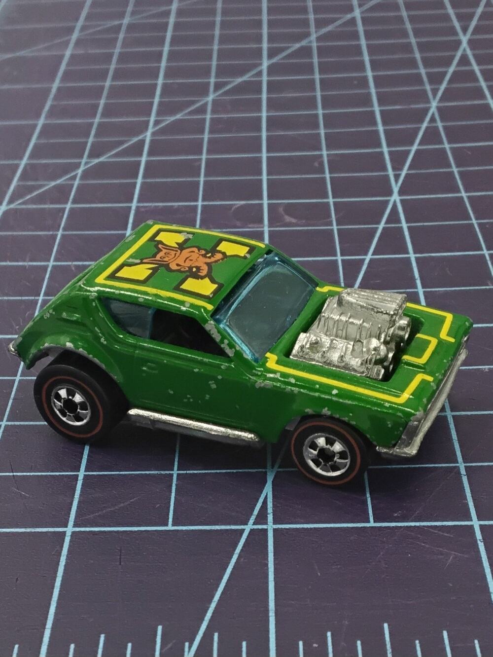 1974 Gremlin Grinder Flying Colors Redline Collectible Loose Hot Wheels Mattel
